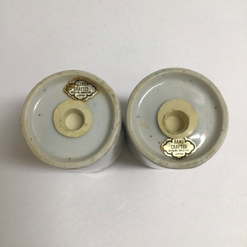 Otagiri Japan Brown Speckled Stoneware Salt & Pepper Shakers Boho Vintage Japan - Picture 2 of 13